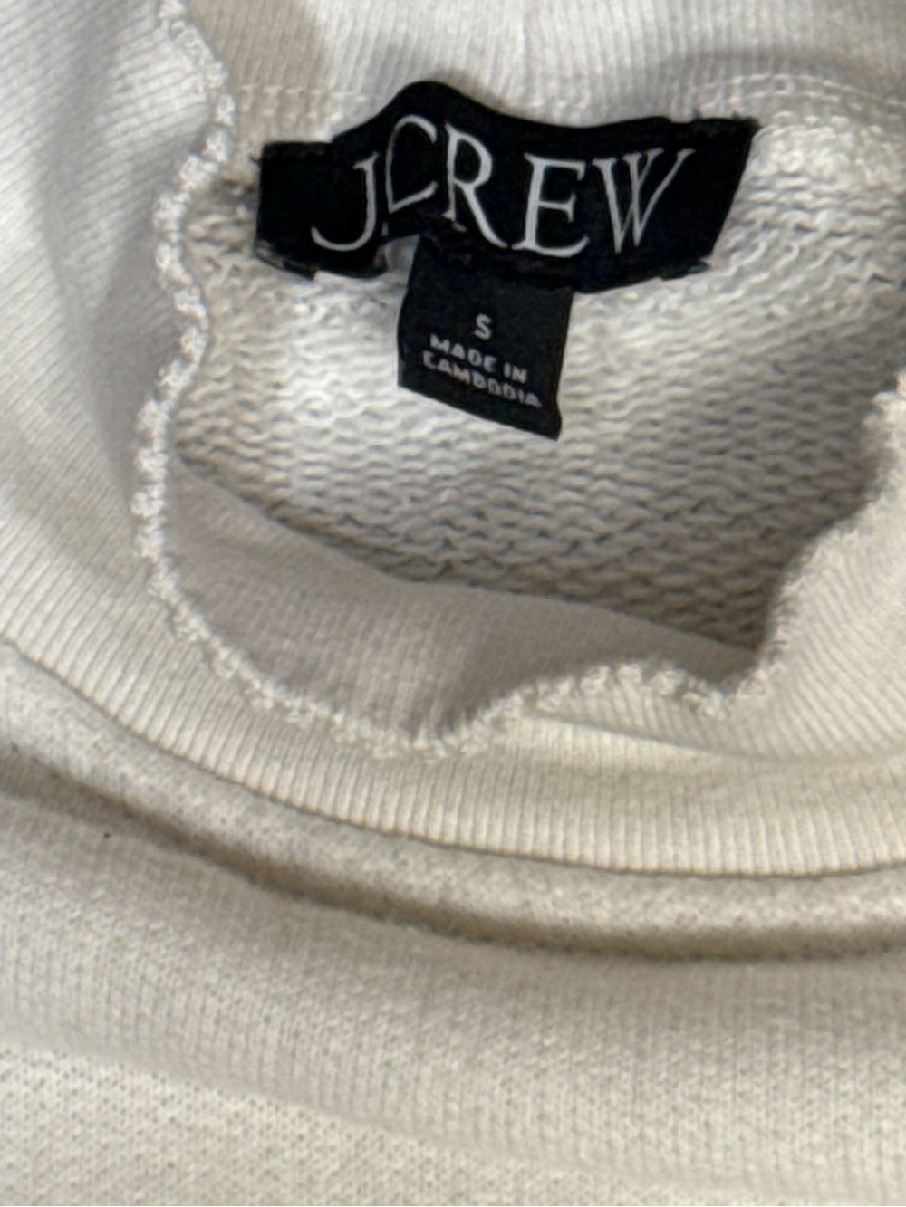 J.Crew Ivory Navy Striped Mock Neck Sweater Women’s Small Coastal Chic - Picture 4 of 6